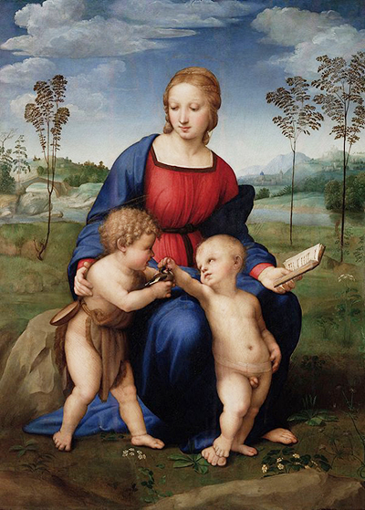 Madonna mit dem Stieglitz (Madonna del Cardellino) Raffael